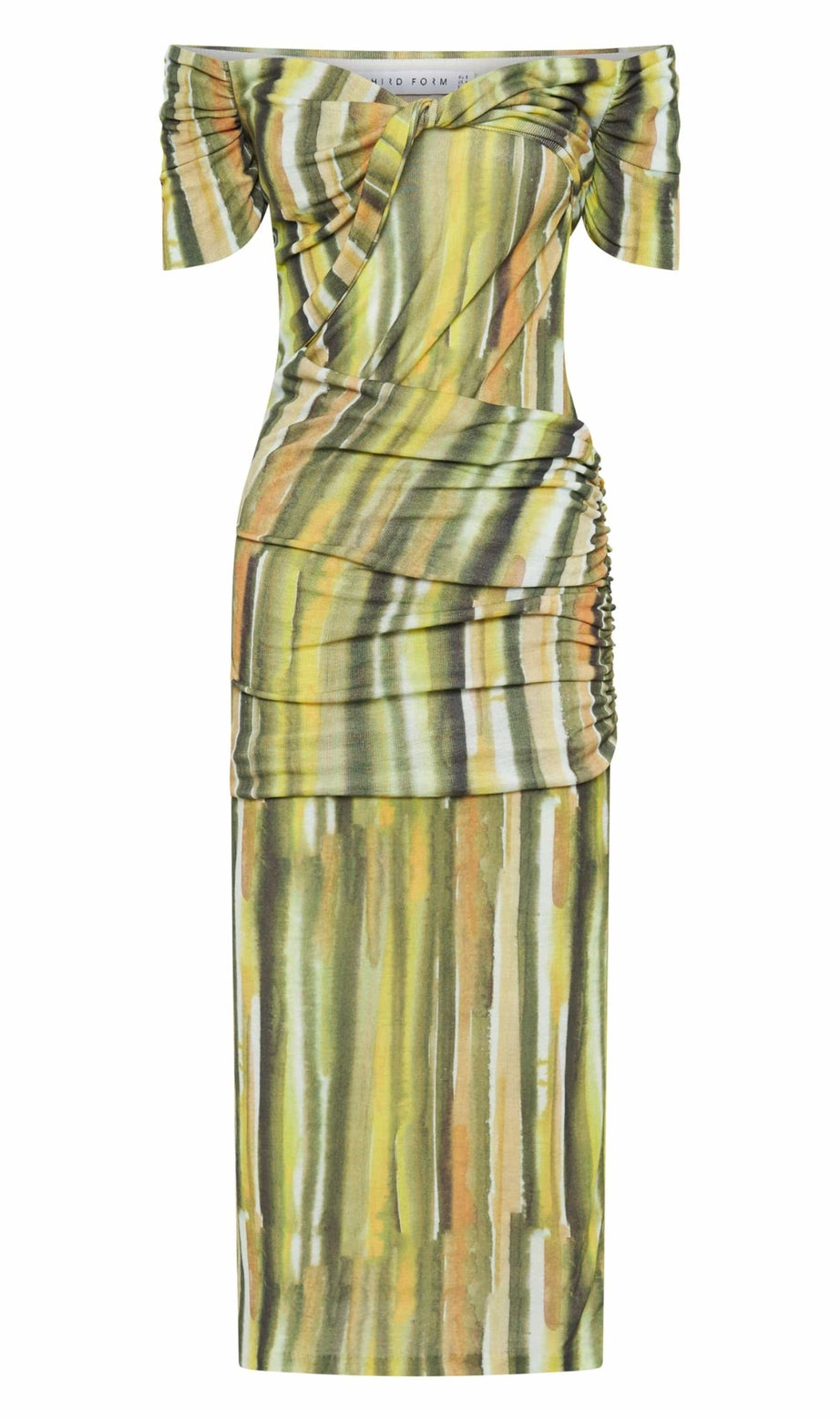 WIND THROUGH OFF SHOULDER DRESS | BRUSH STROKE