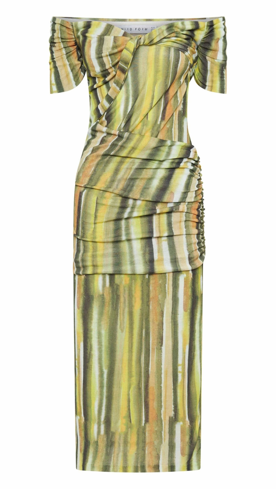 WIND THROUGH OFF SHOULDER DRESS | BRUSH STROKE