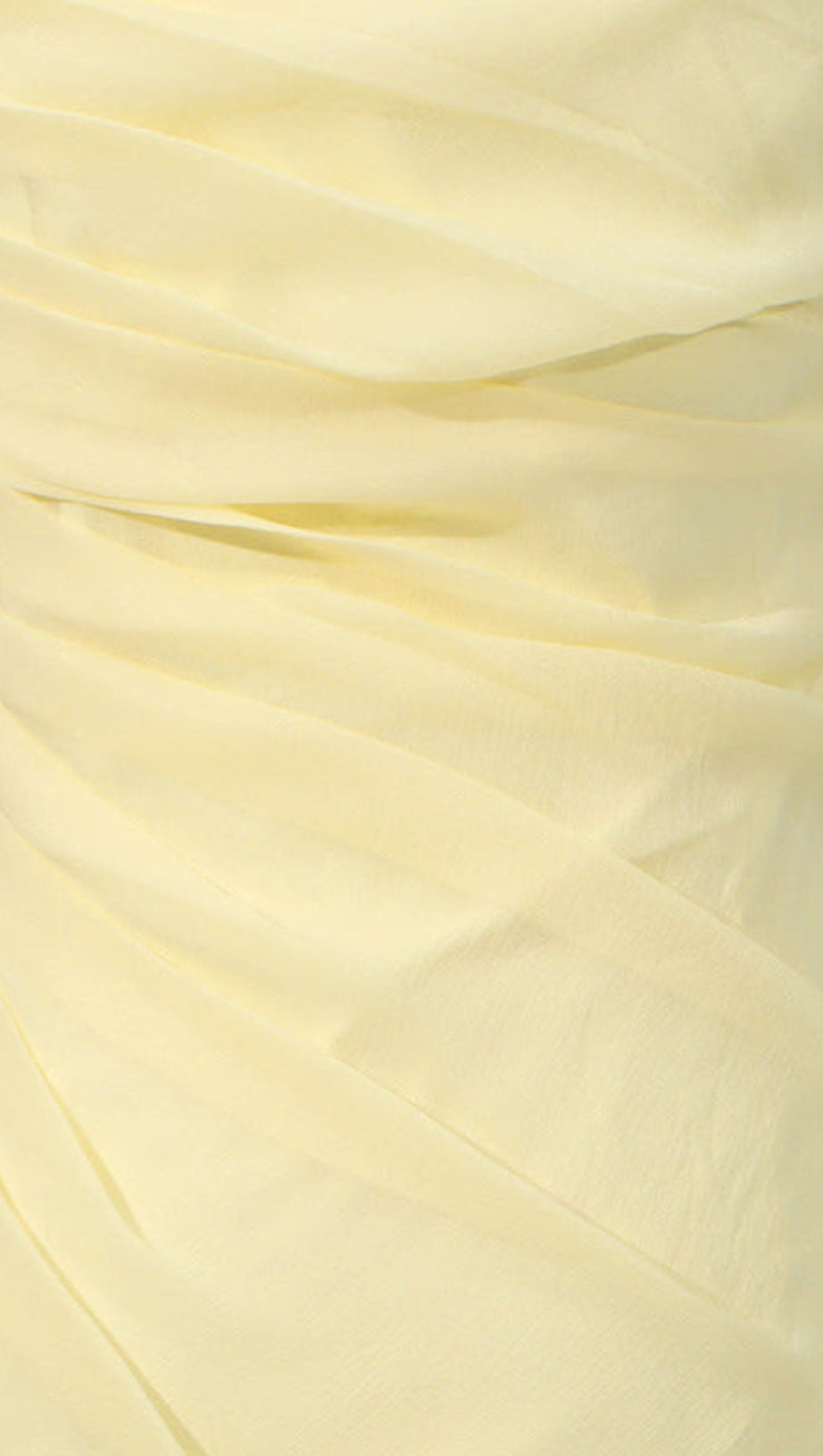 MINI ABITO SENZA MANICHE CON ORLO A VOLANT E RUCHES IN GIALLO