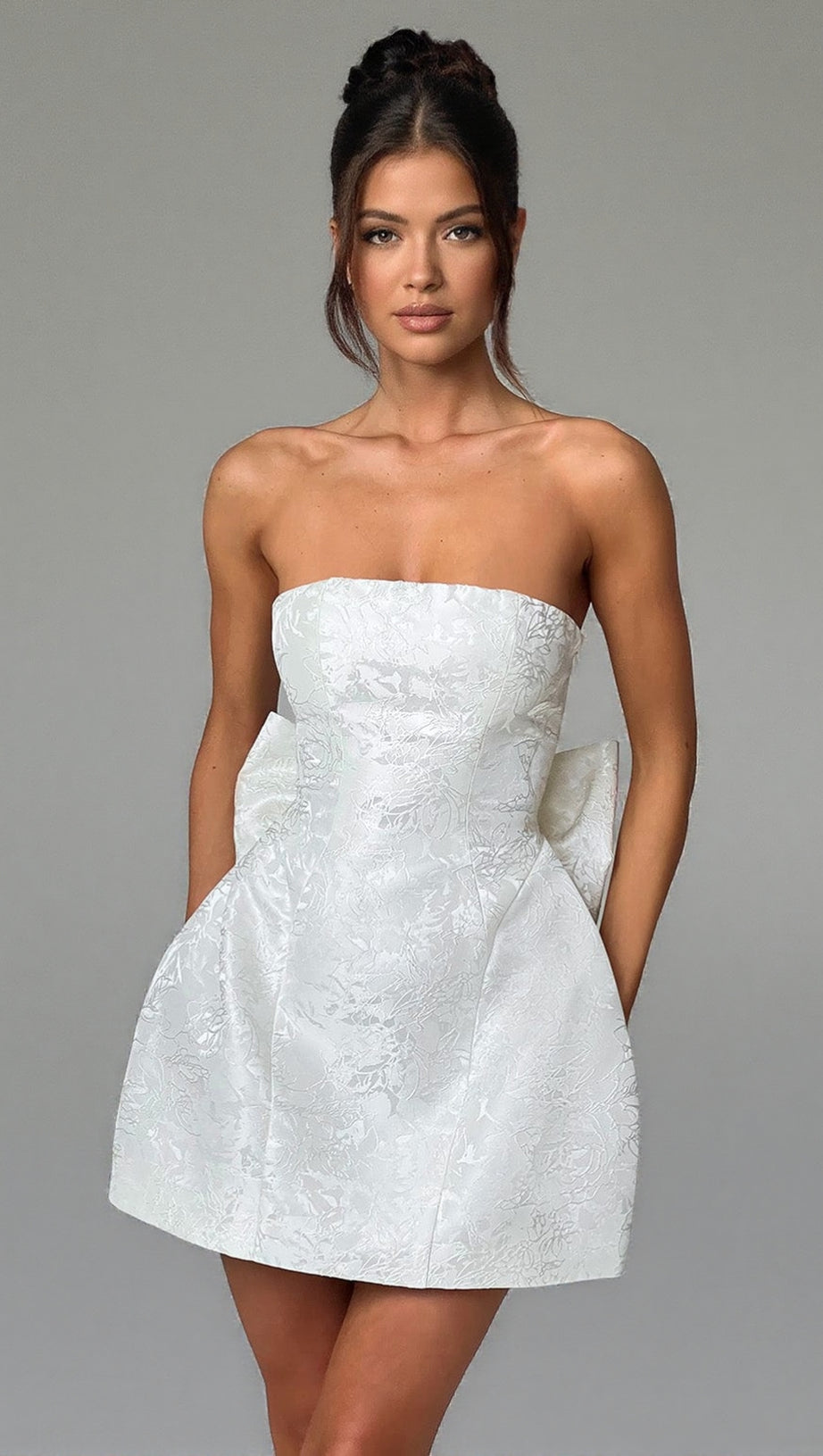 ELENORA MINI DRESS - IVORY