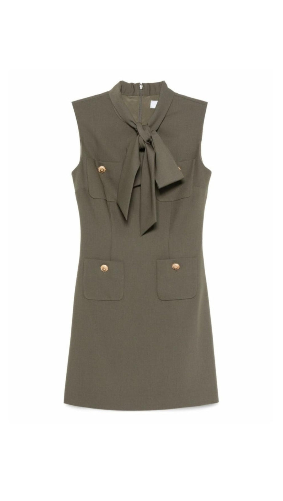 RACHEL GREEN BOW TWILL MINI DRESS
