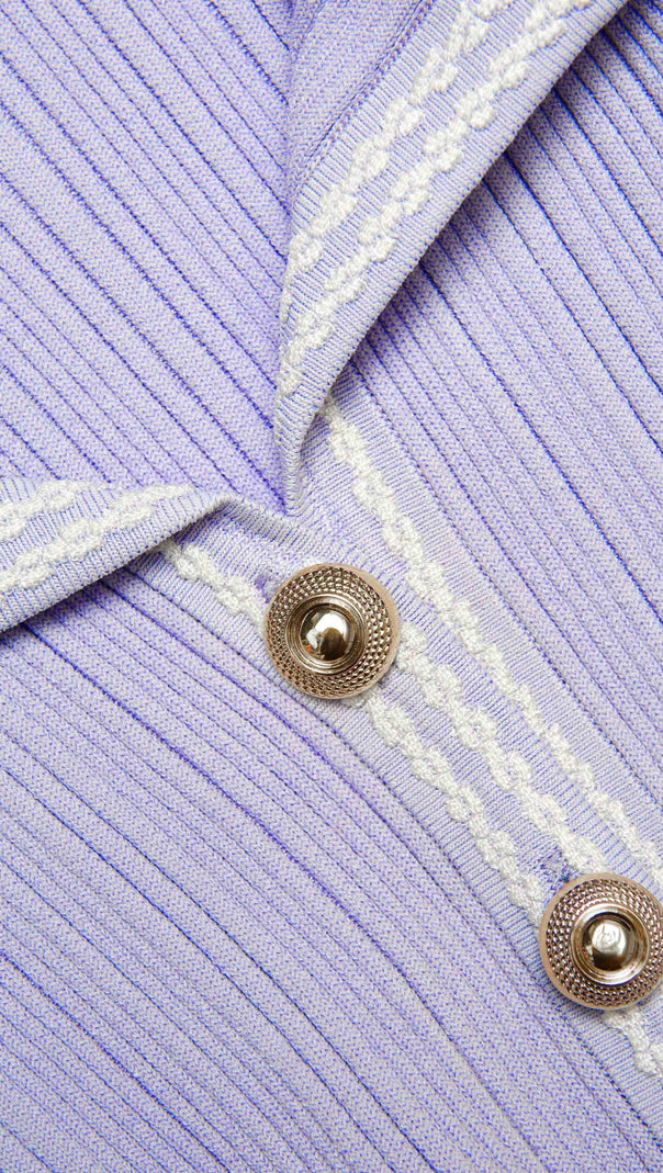 AIIZIE LILAC RIBBED KNIT MINI DRESS - product image
