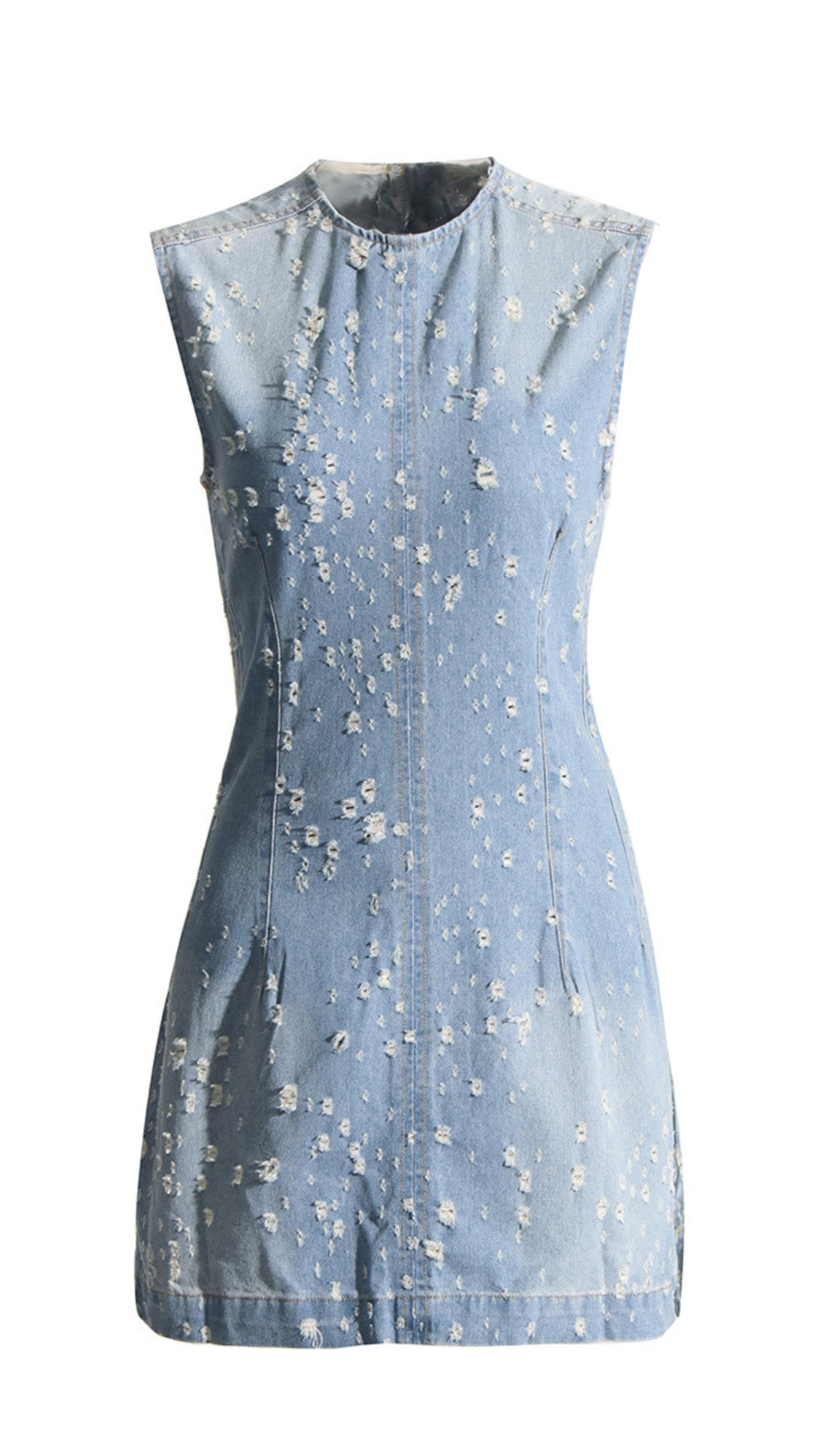 TUNIC MINI DRESS IN BLUE