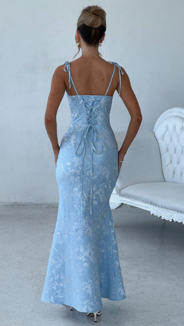 AIIZIE WHITNEY MAXI DRESS - BLUE - product image