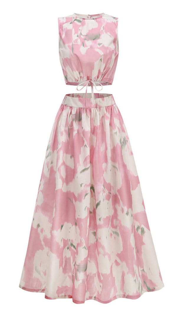 AIIZIE CREAM SATIN CORSET MINI DRESS WITH BUTTON FRONT - product image