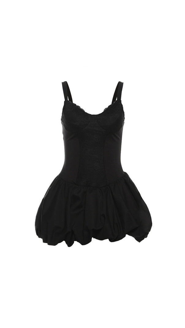 AIIZIE BLACK LACE - UP CORSET PARTY CLUB DRESS - product image