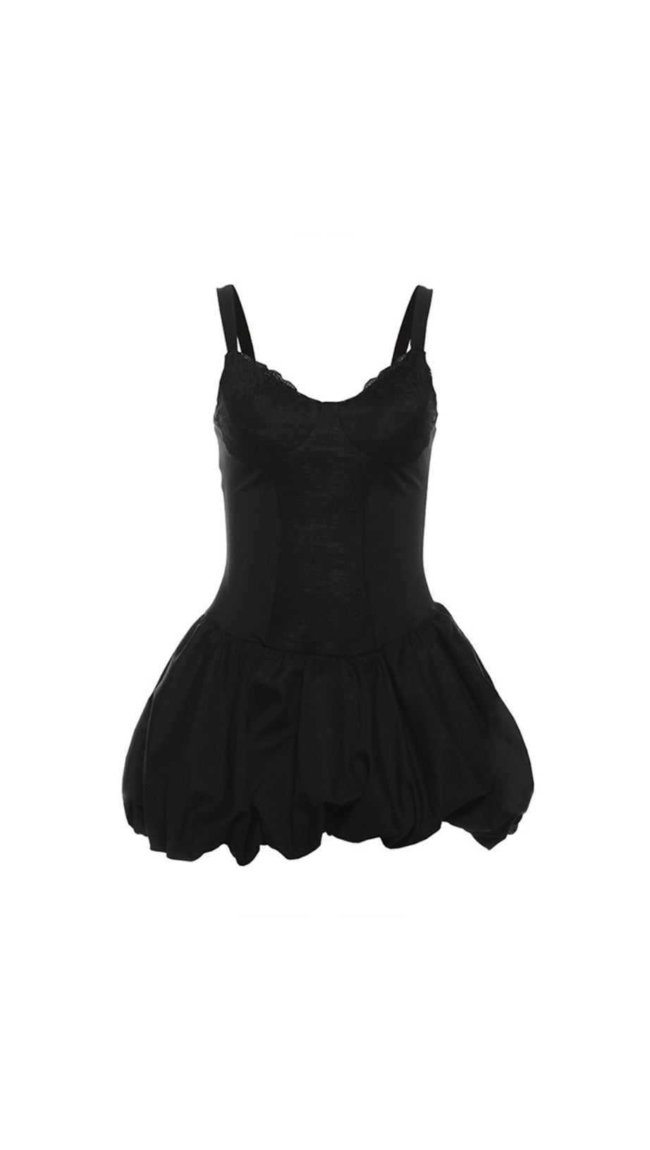 ABITO DA FESTA CON CORSETTO IN PIZZO NERO