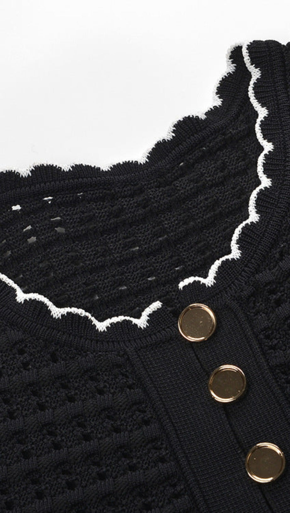 MINI ABITO SIMONA IN MAGLIA CAVA NERO