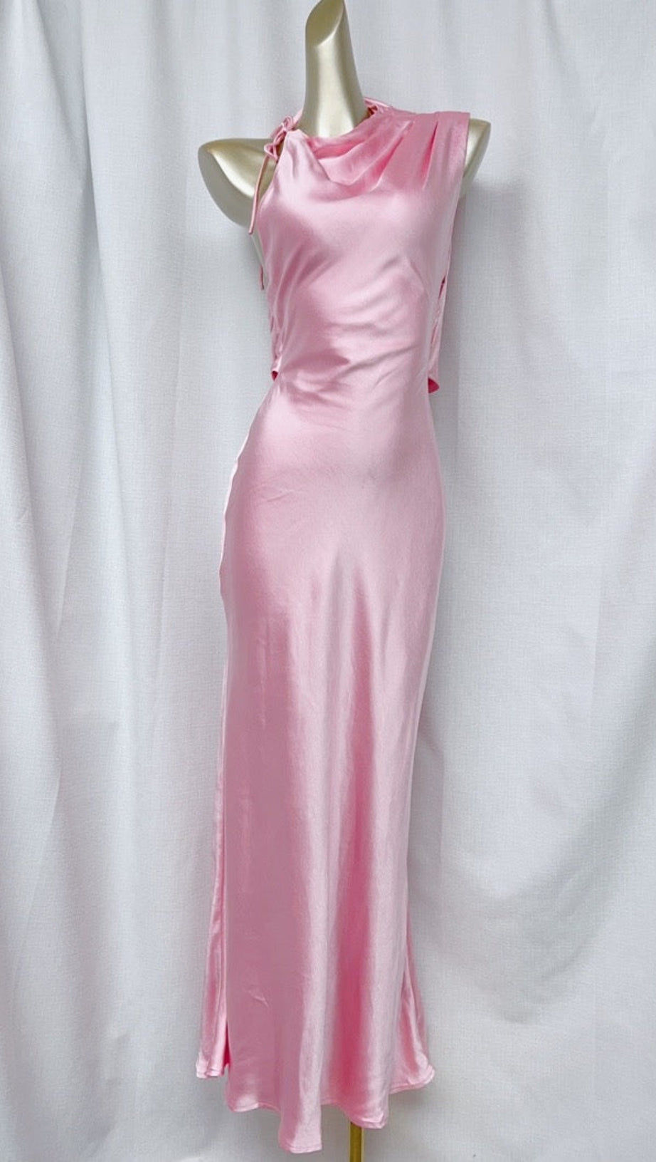 SANTANA GLOSS SATIN MAXI DRESS