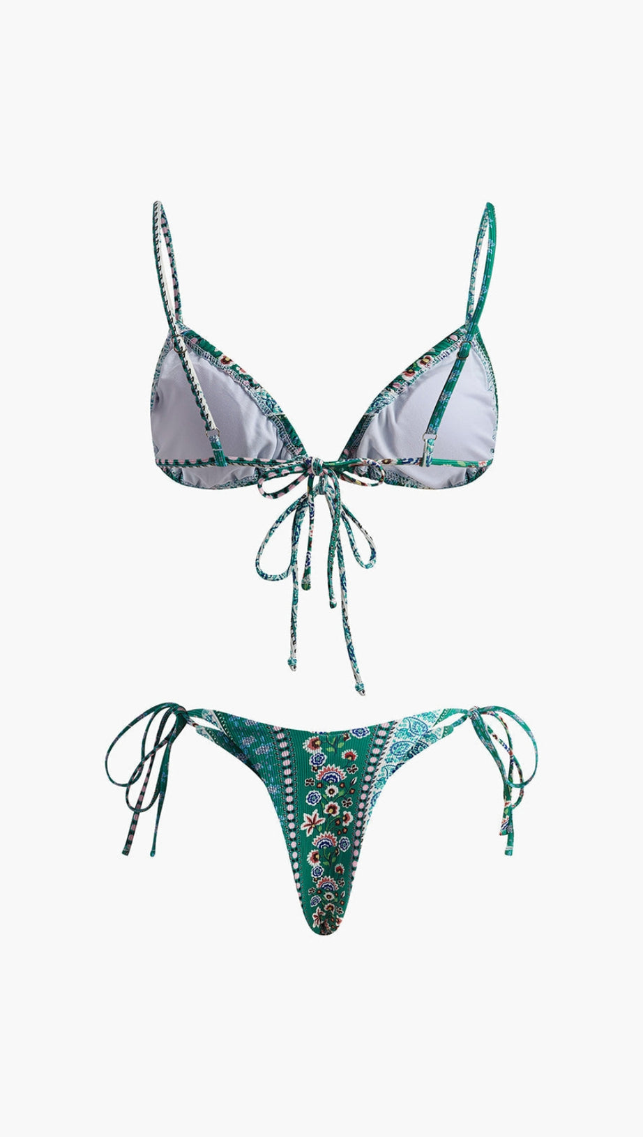 FLORAL FRONT TIE BIKINI SET