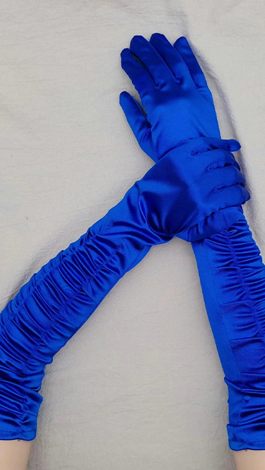 GUANTI LUNGHI A PIEGHE ROZEENA