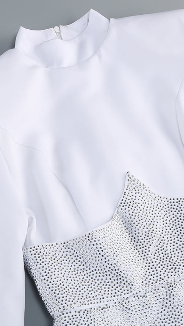 AIIZIE CRYSTAL EMBELLISHED SHAPER A-LINE DRESS - product image