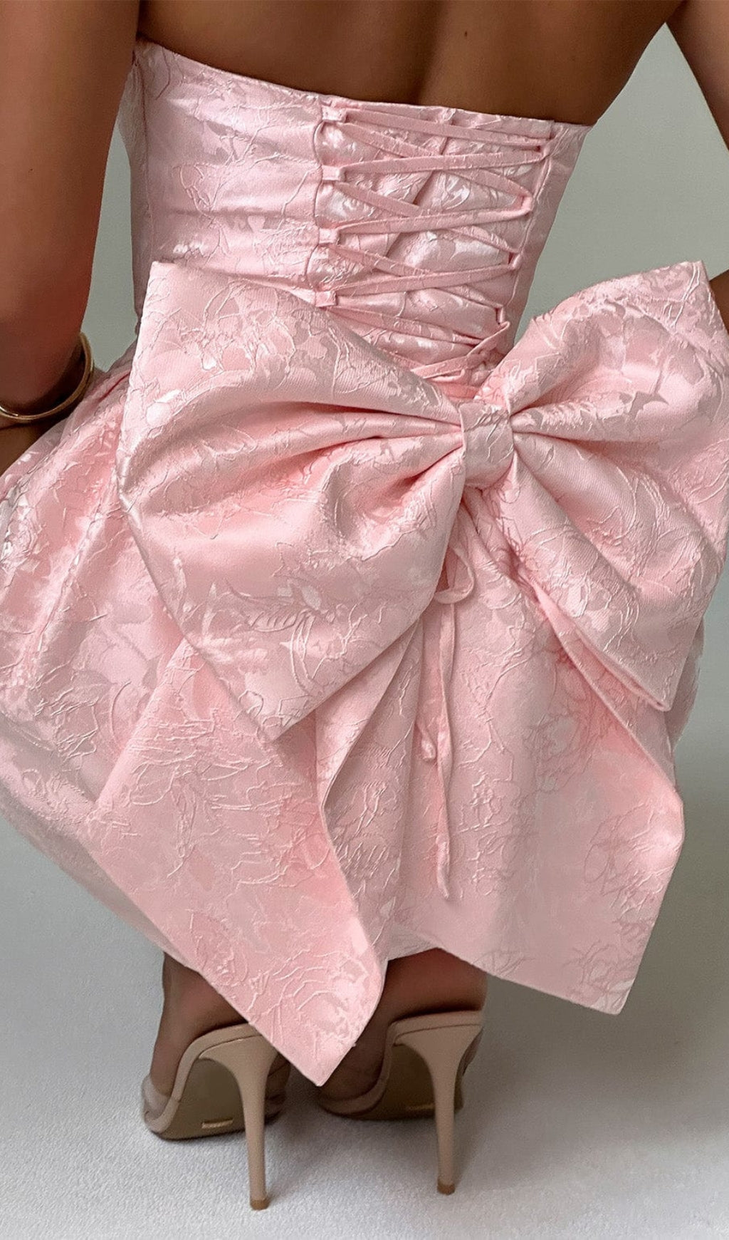 AIIZIE ELENORA MINI DRESS - BLUSH - product image