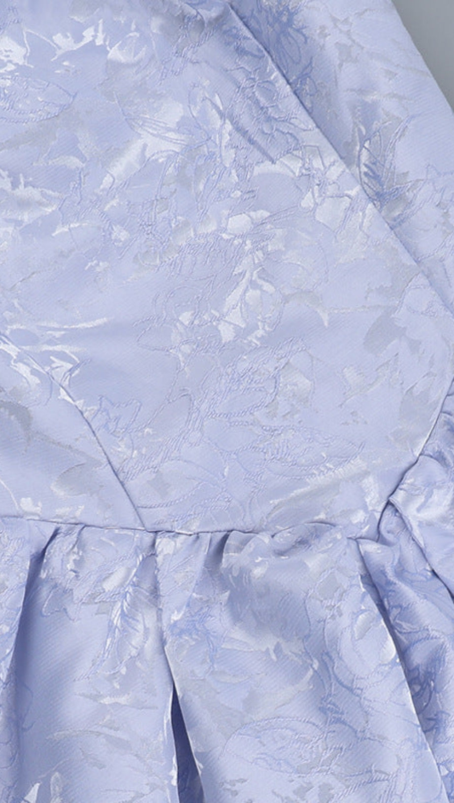 DEBORAH HALTERNECK FLORAL FLARE MINI DRESS IN BLUE