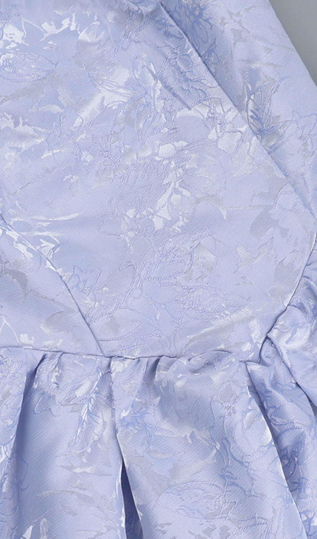 AIIZIE DEBORAH HALTERNECK FLORAL FLARE MINI DRESS IN BLUE - product image