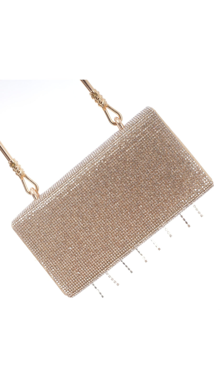 CHLOÉ CRYSTAL-EMBELLISHED FRINGE TOTE BAG