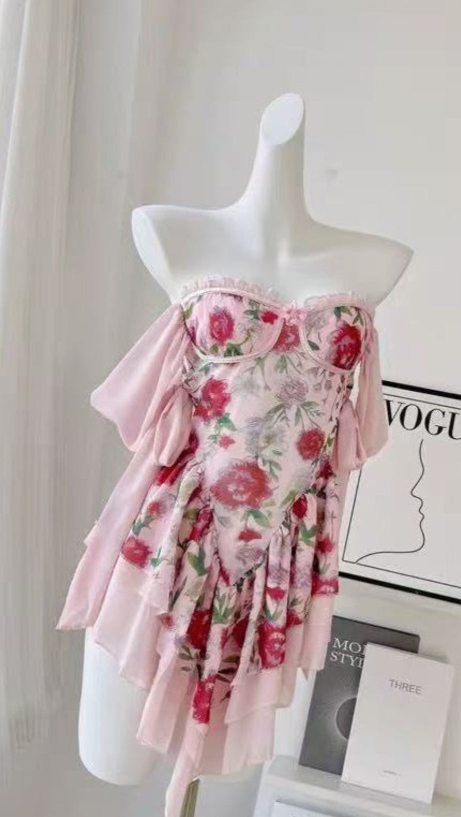 THE ROSETTA SILK MINI DRESS