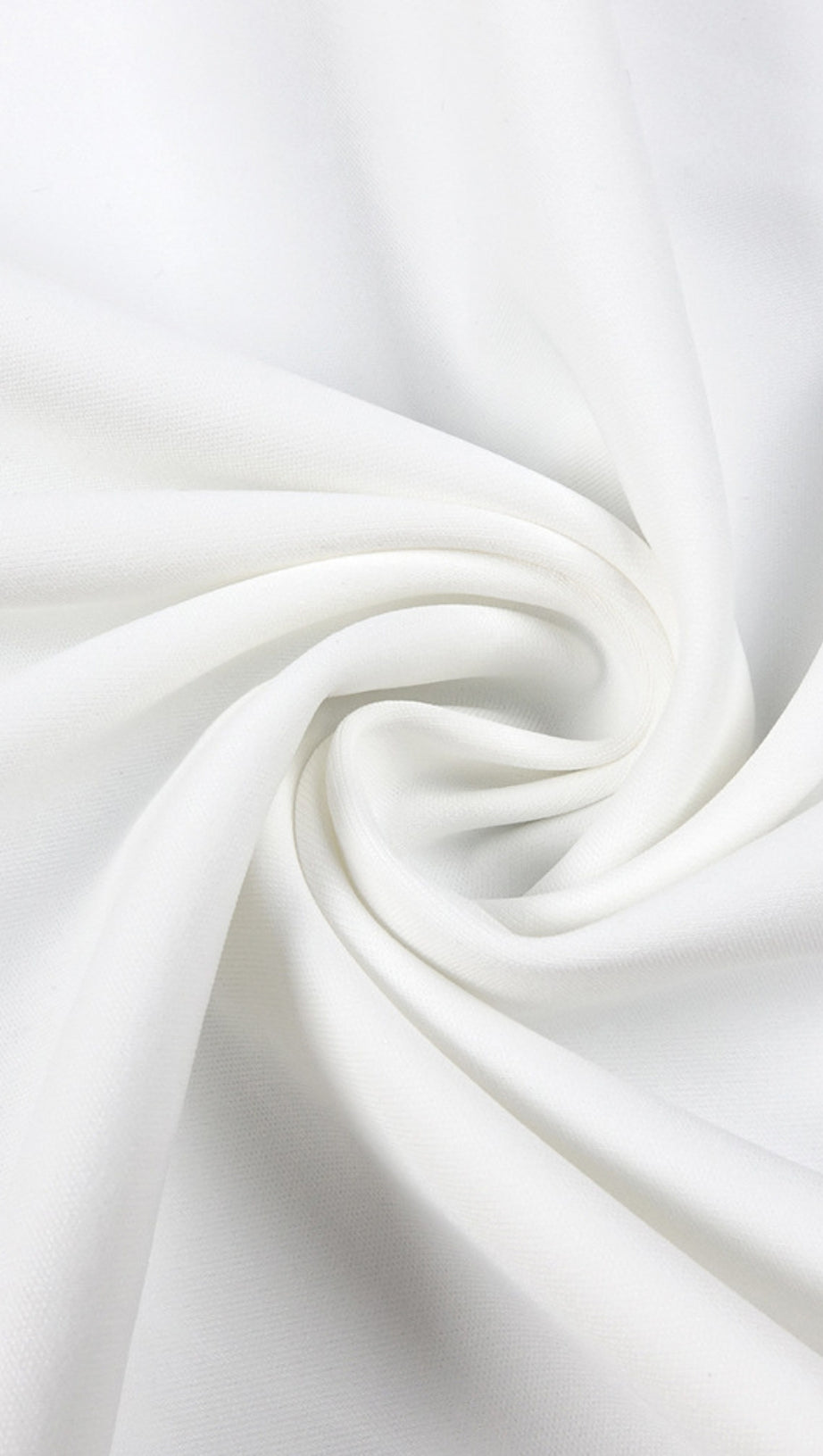 TURTLENECK BELTED DRAPED SLIT MAXI DRESS IN WHITE