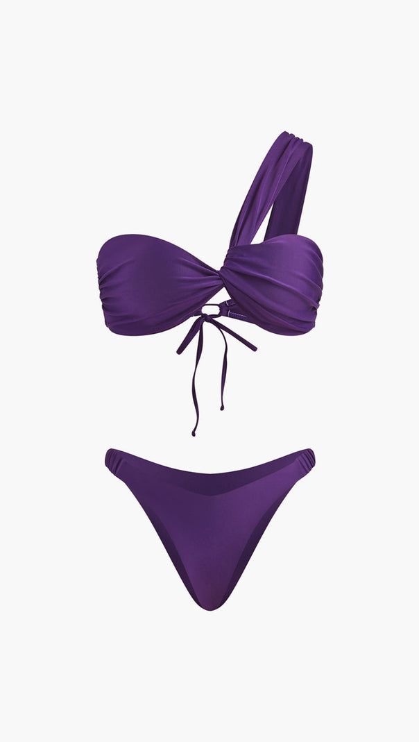 AIIZIE ASYMMETRICAL STRING BIKINI SET - product image