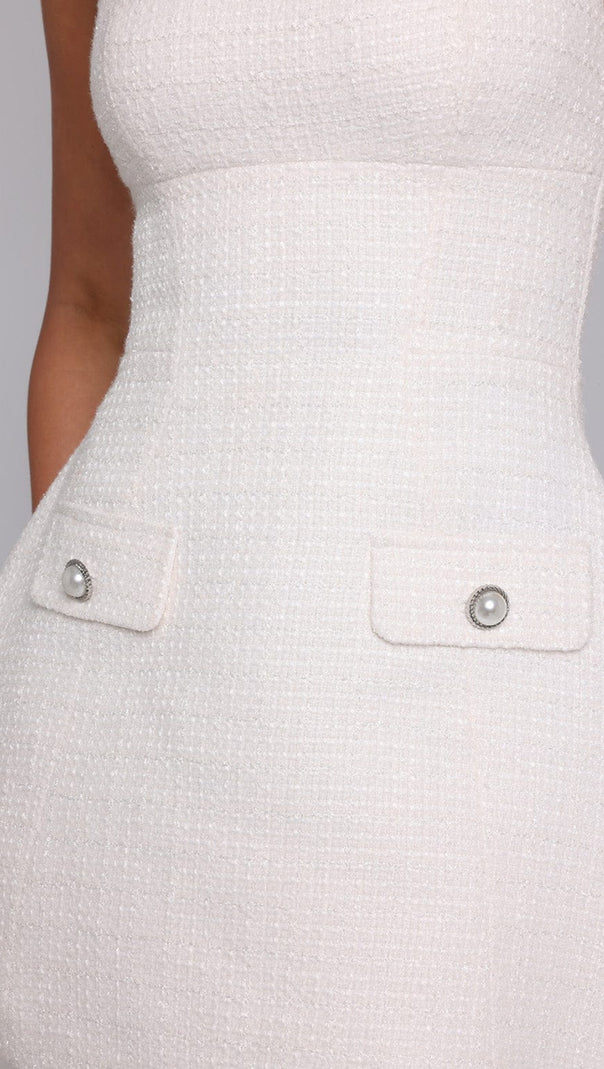 AIIZIE BESSIE MINI DRESS - IVORY - product image