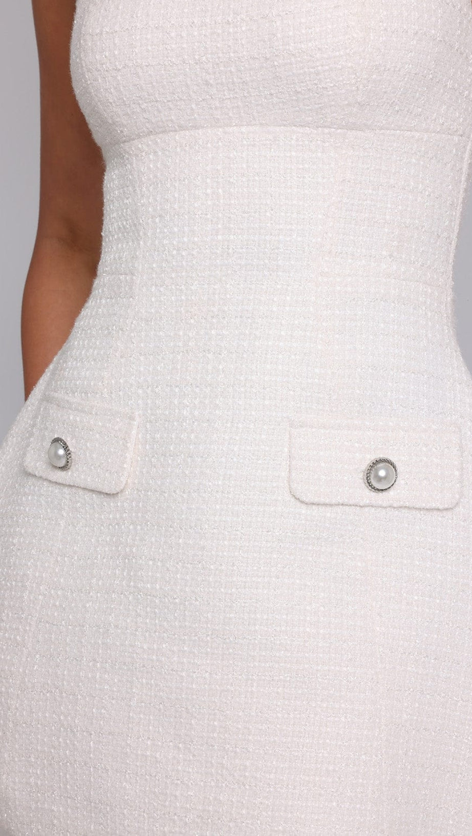 BESSIE MINI DRESS - IVORY