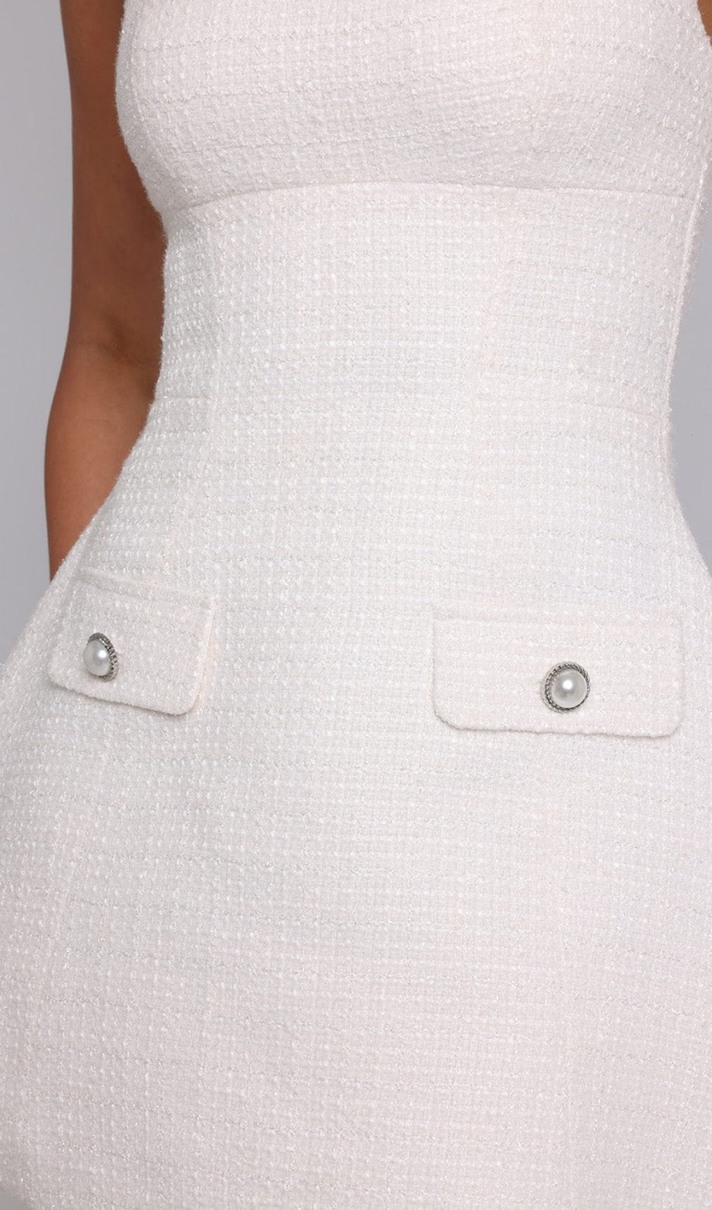 AIIZIE BESSIE MINI DRESS - IVORY - product image