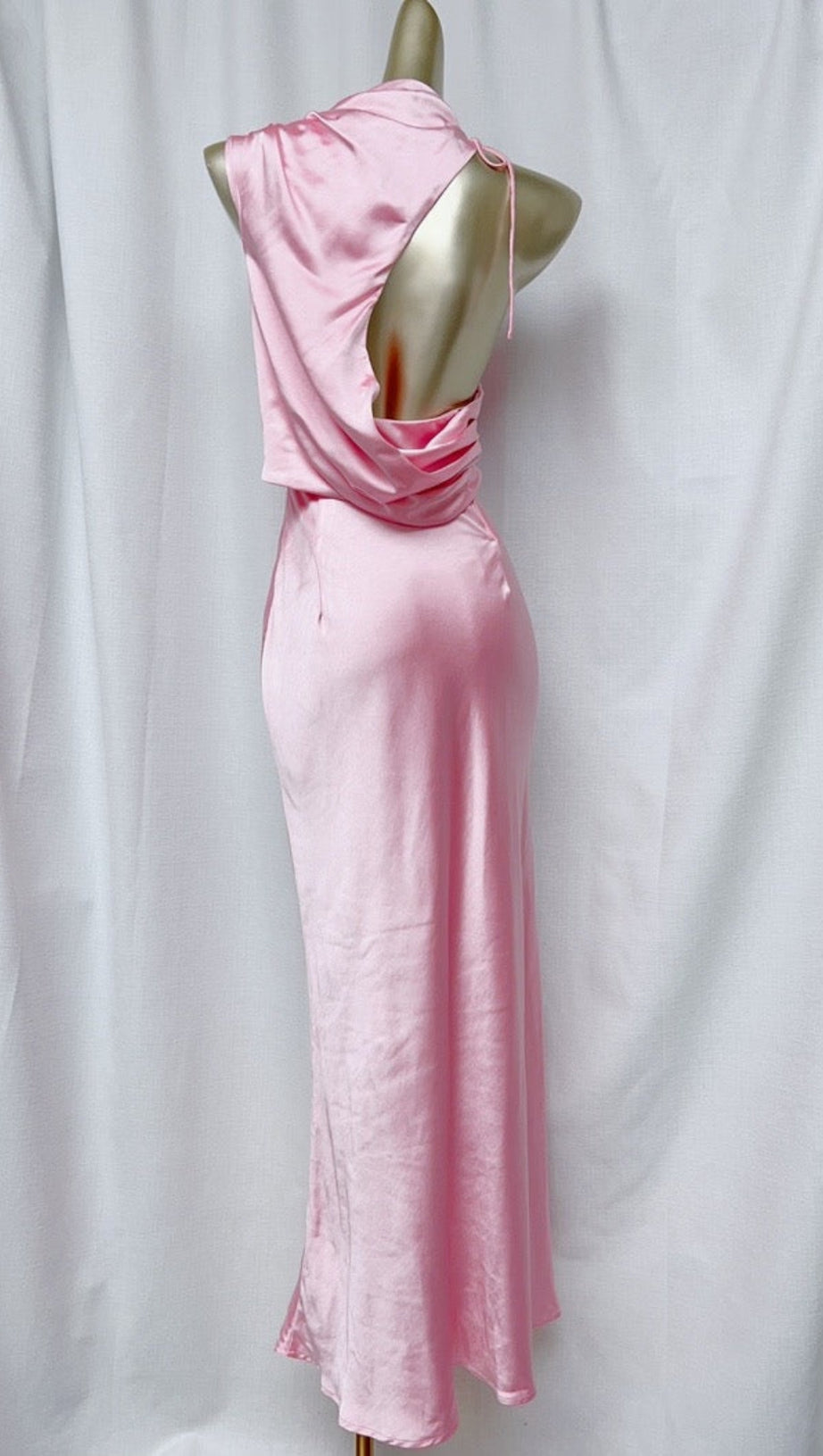 SANTANA GLOSS SATIN MAXI DRESS