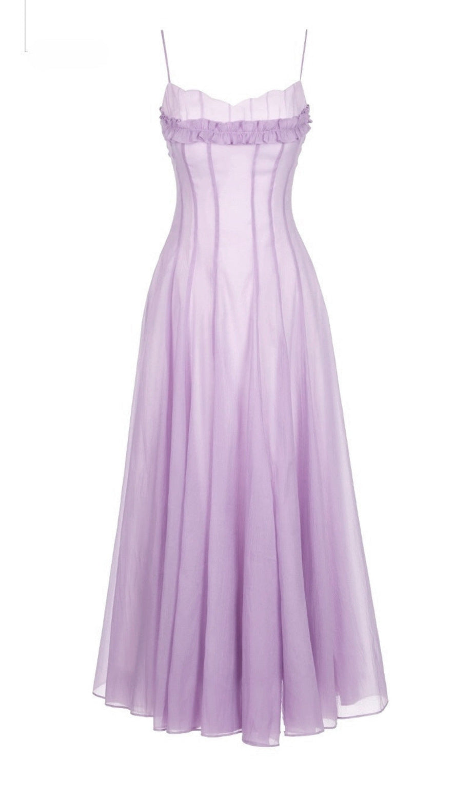 abito lungo avvolgente in chiffon simona viola
