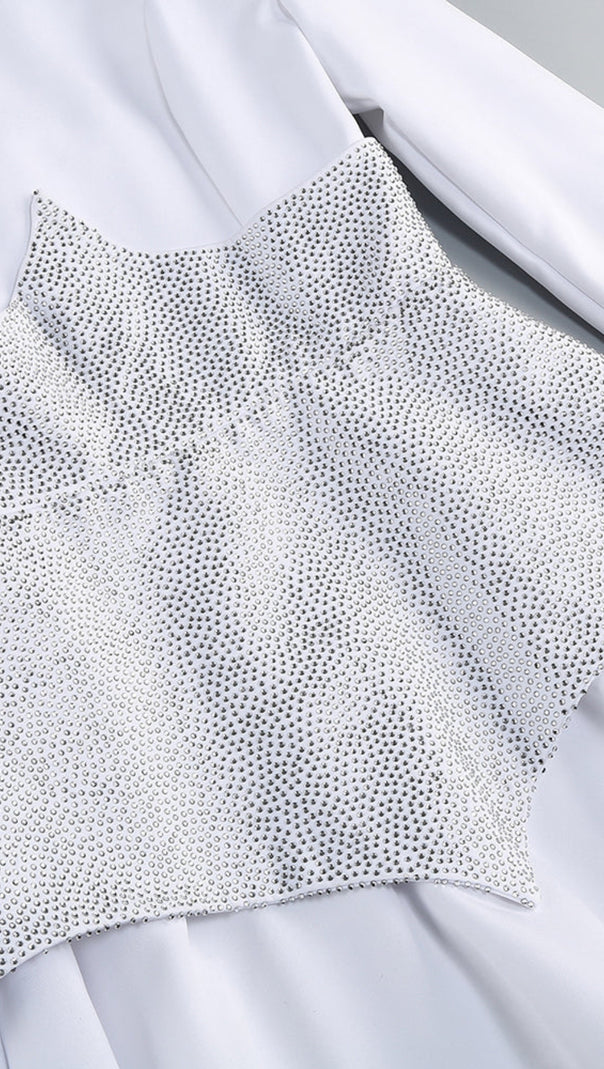 AIIZIE CRYSTAL EMBELLISHED SHAPER A-LINE DRESS - product image