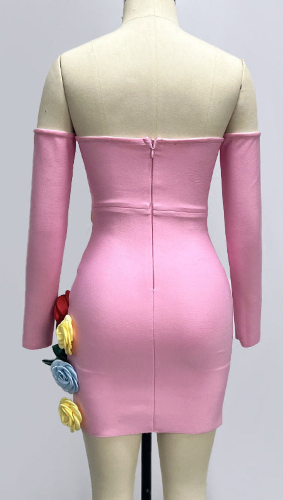 EIGRA 3D FLOWER TUBE TOP MINI DRESS