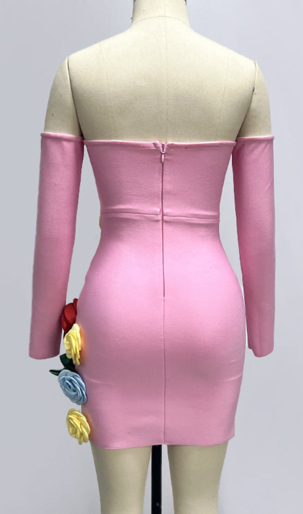 AIIZIE EIGRA 3D FLOWER TUBE TOP MINI DRESS - product image