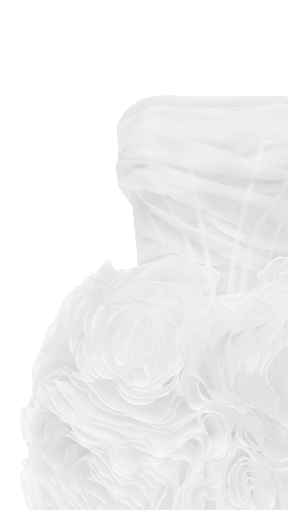 MINI ABITO BIANCO IN ORGANZA CON APPLICAZIONI GEORGIA