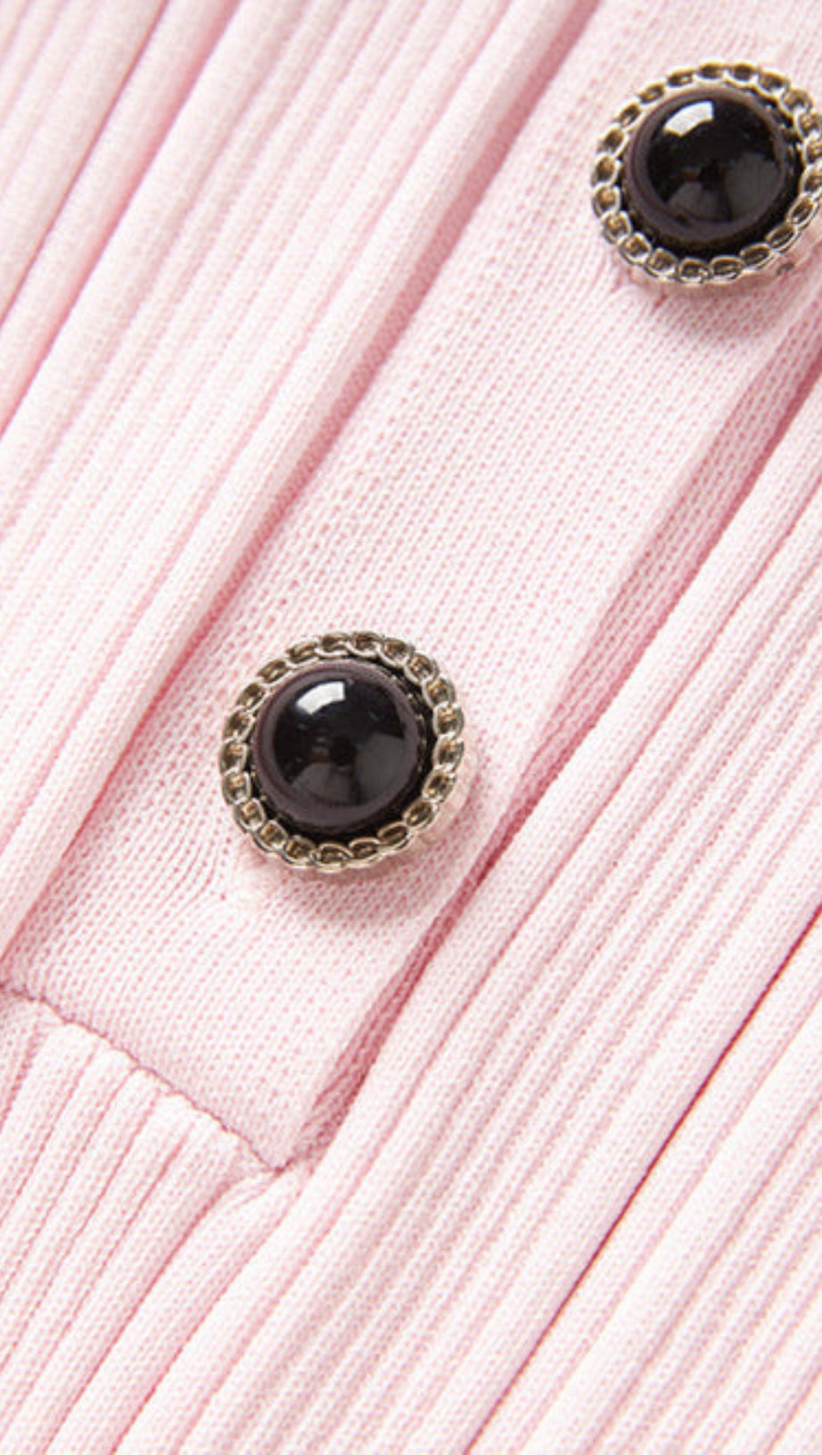 CHRISTINE PINK CONTRAST COLLAR KNIT MINI DRESS