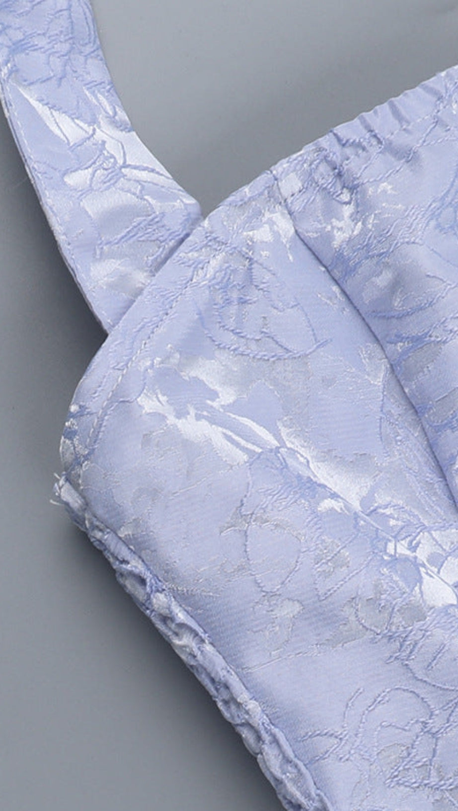 DEBORAH HALTERNECK FLORAL FLARE MINI DRESS IN BLUE