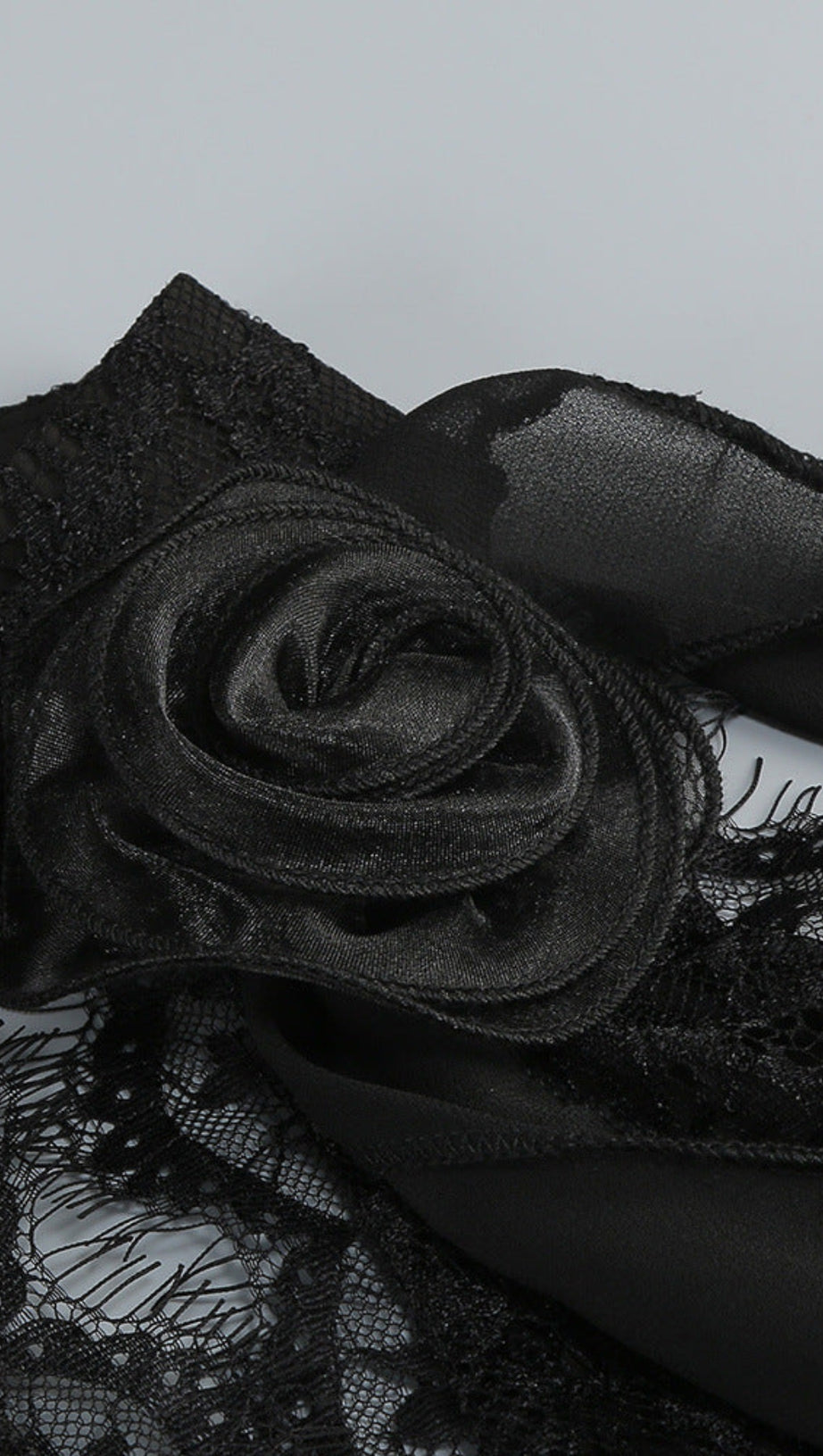 HULDA COTTON LACE HOLLOW MAXI DRESS IN BLACK