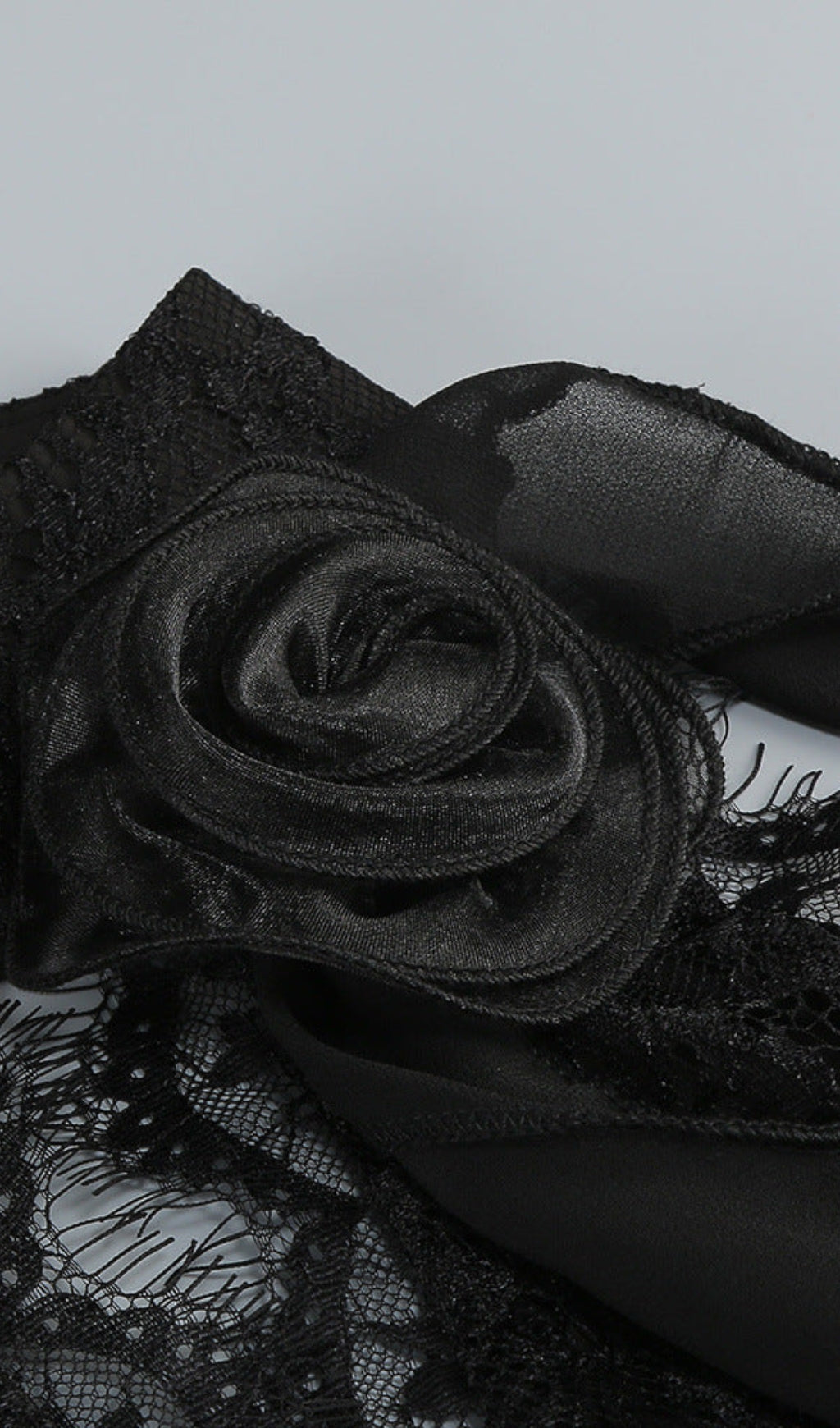 AIIZIE HULDA COTTON LACE HOLLOW MAXI DRESS IN BLACK - product image