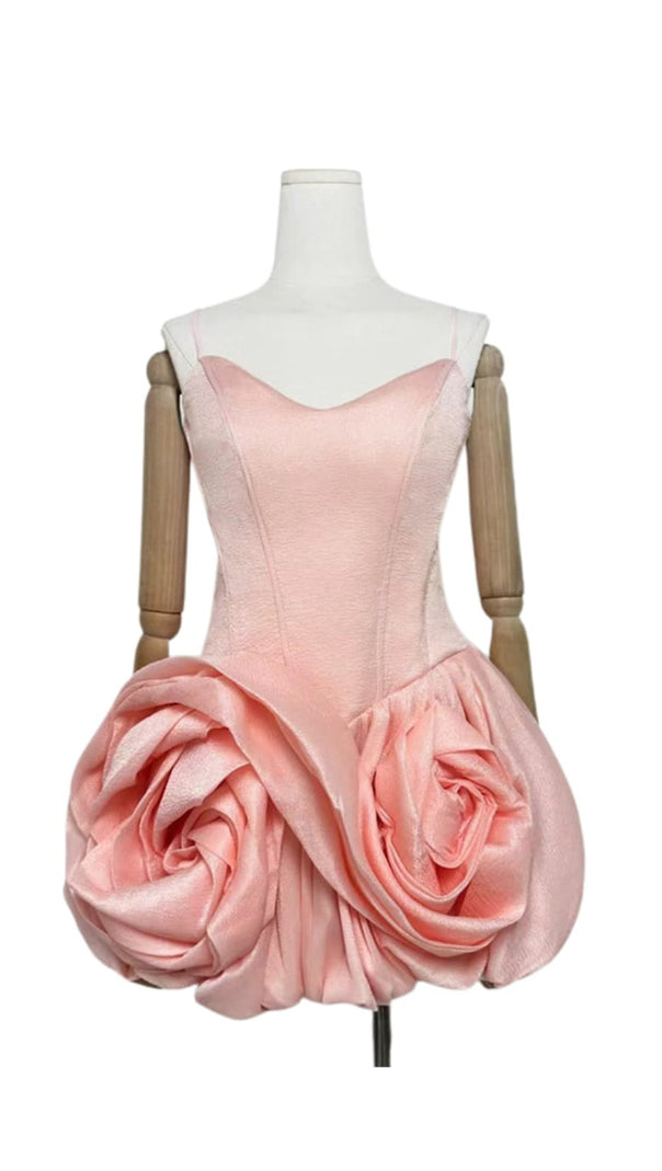 AIIZIE DOREEN 3D FLOWER BUD MINI DRESS - product image