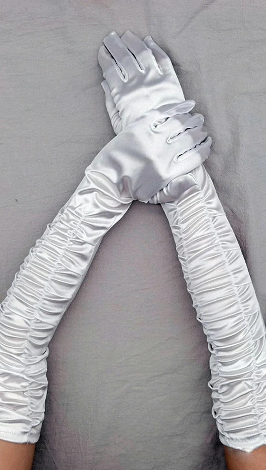 ROZEENA LONG PLEAT GLOVES