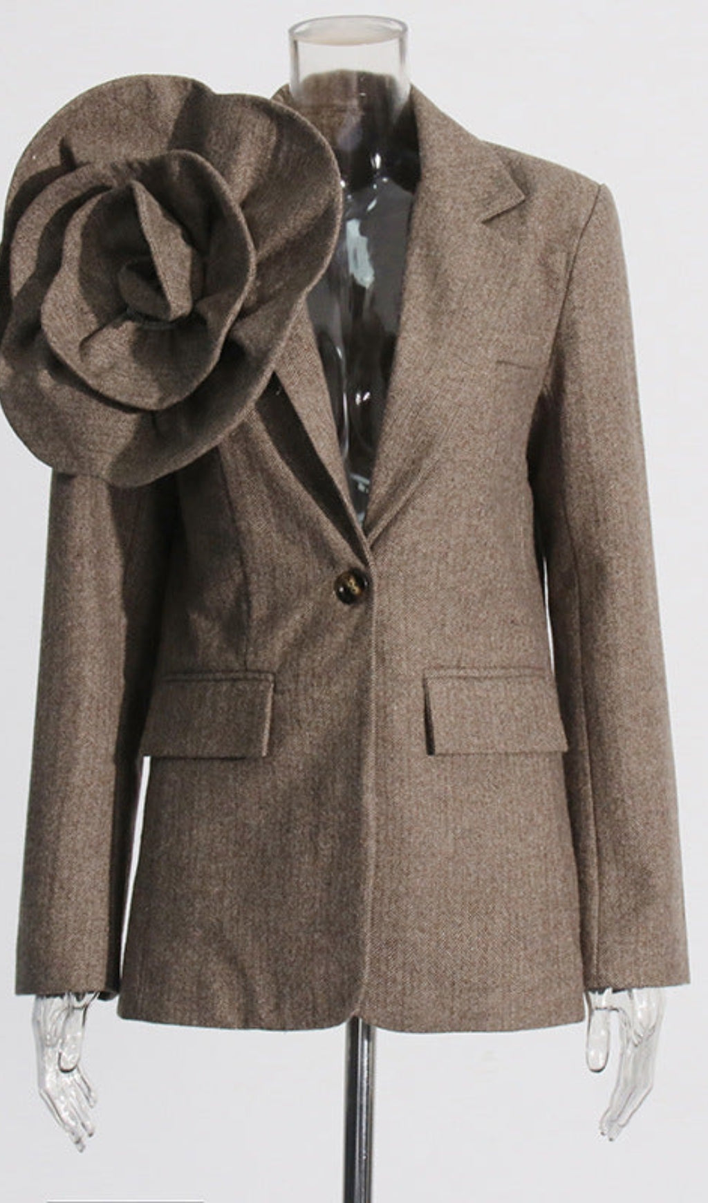 AIIZIE SADA FLOWER BLAZER - BROWN - product image