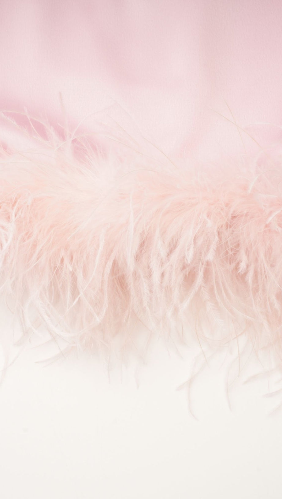 FLAVIA SATIN FEATHER TOP & SKIRT MATCHING SET