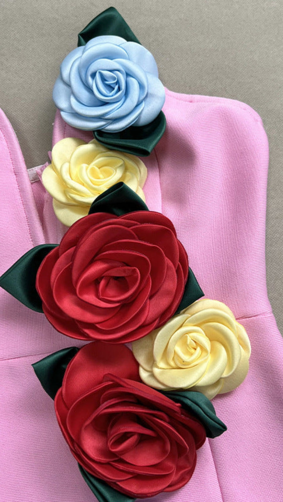 EIGRA 3D FLOWER TUBE TOP MINI DRESS