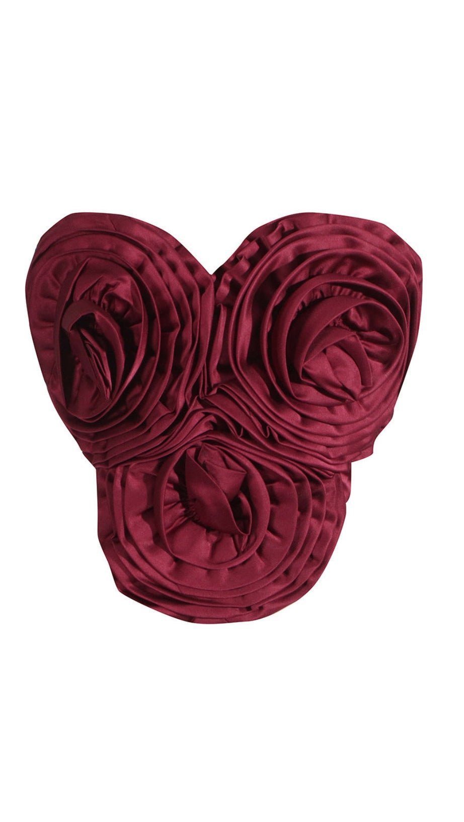 NEELA 3D FLOWER STRAPLESS WAIST MINI DRESS