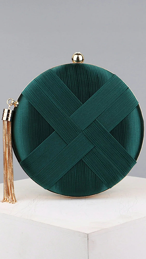 AIIZIE ANNELLE SATIN TASSEL MINI BAG - product image
