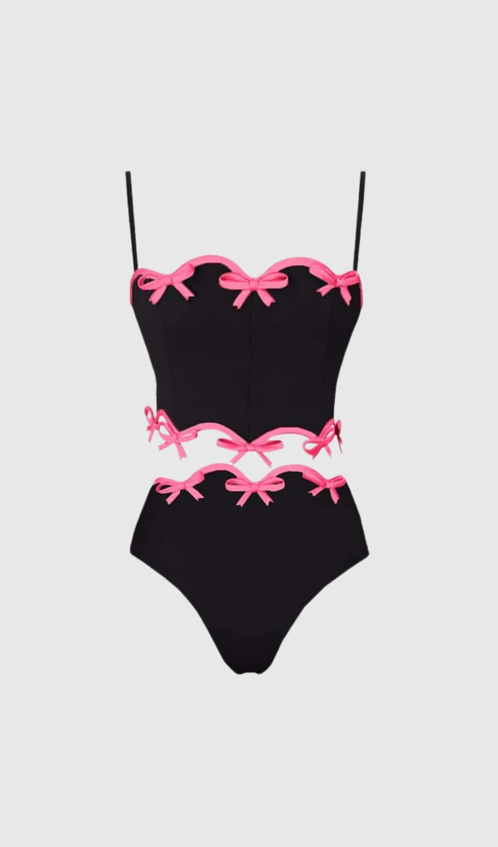 Poppy Bow Spaghetti Bademode