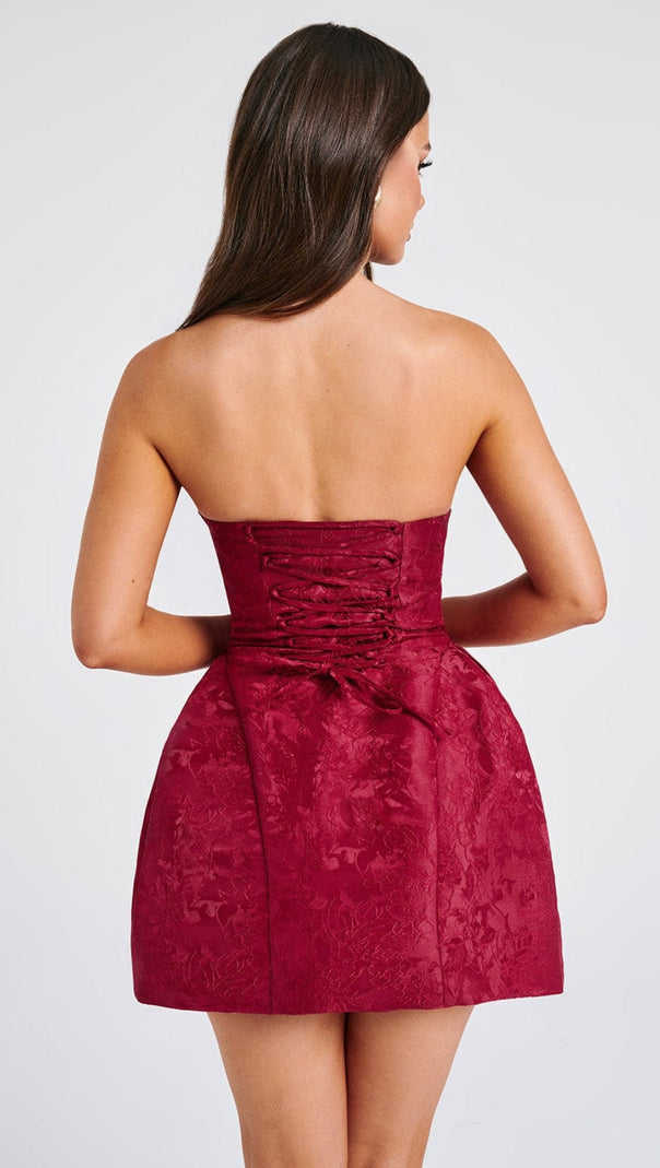 AIIZIE ELENORA MINI DRESS - RED - product image