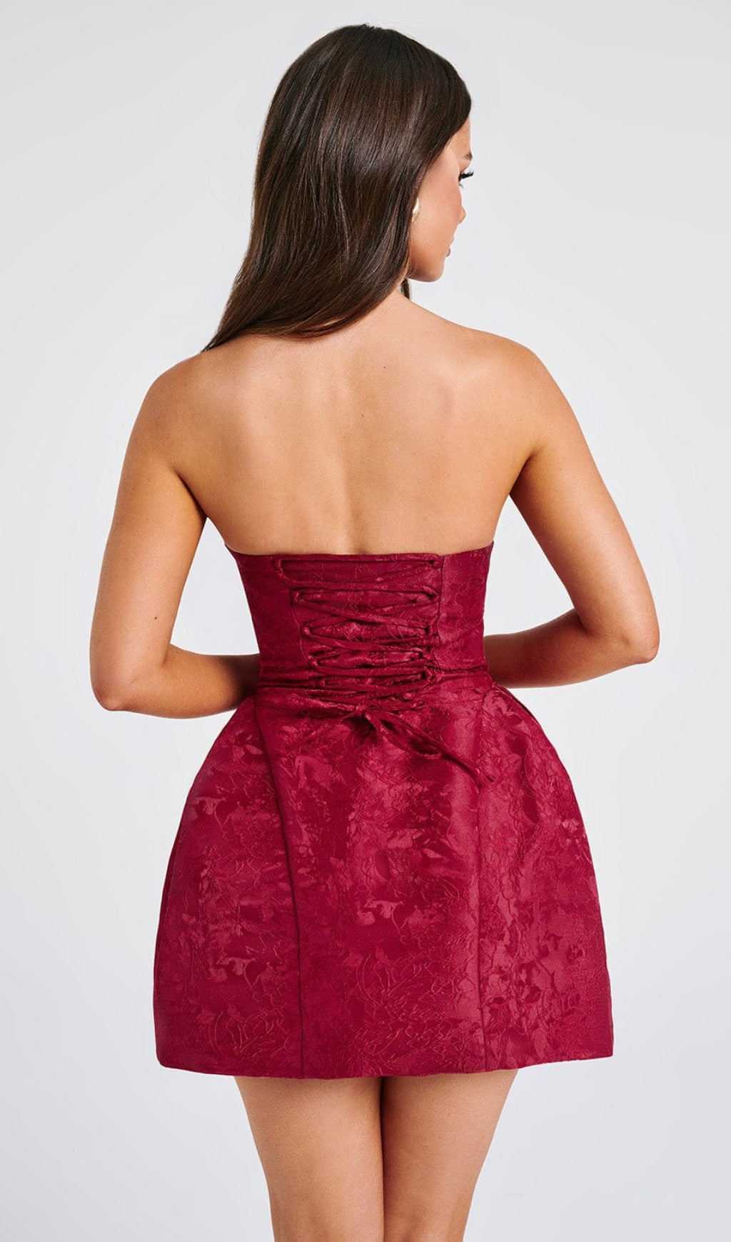 AIIZIE ELENORA MINI DRESS - RED - product image