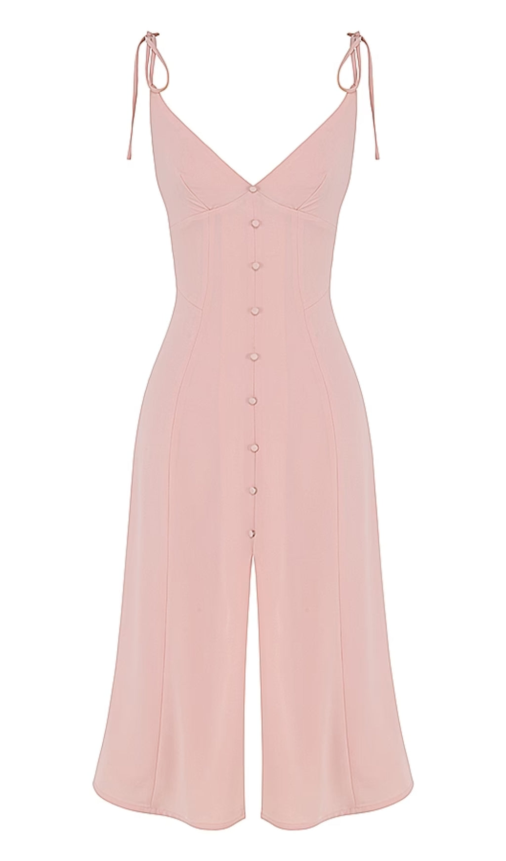 BLUSH SLIT MIDI SUN DRESS