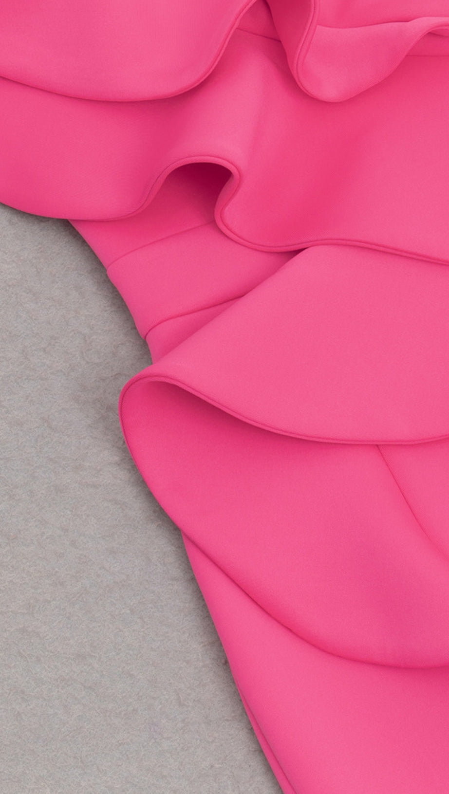 STRAPLESS RUFFLED MERMAID MAXI DRESS IN PINK