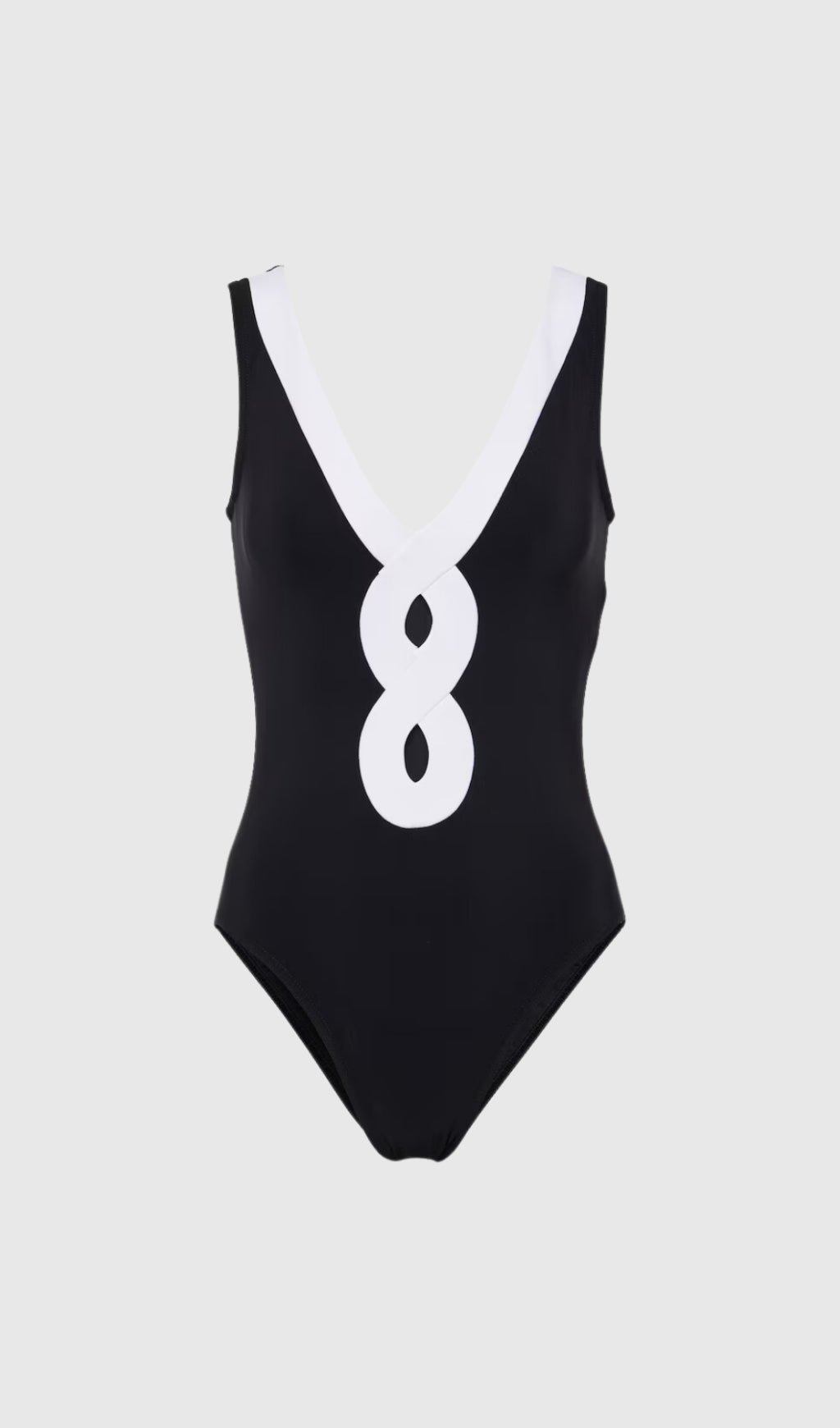 Rebecca – Tief ausgeschnittener Badeanzug mit Cut-outs