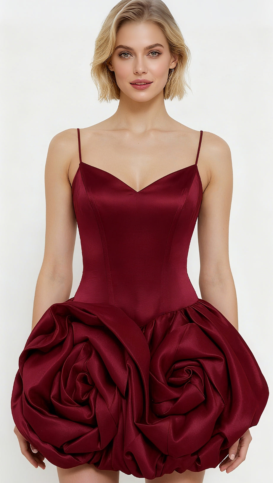 DOREEN 3D FLOWER BUD MINI DRESS